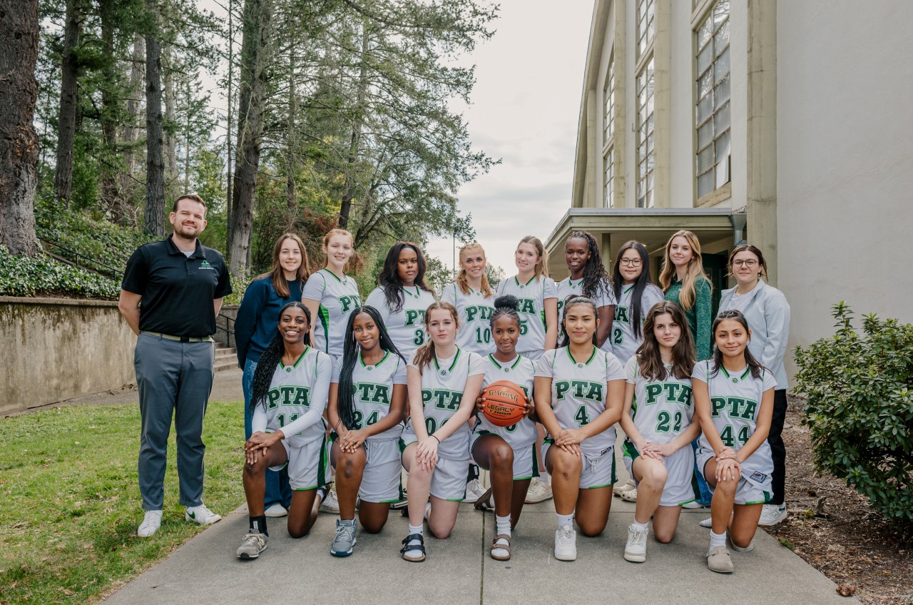 Pine Tree Academy girls varsity basketball team
